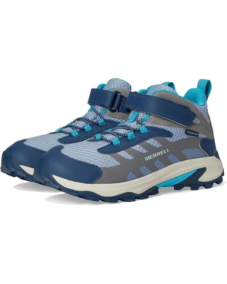 Merrell Kids Moab Speed 2 Mid A/C Waterproof (Little Kid/Big Kid) | Hiking 10 Merrell Kids Moab Speed 2 Mid A/C Waterproof (Little Kid/Big Kid) | Hiking - Image 8